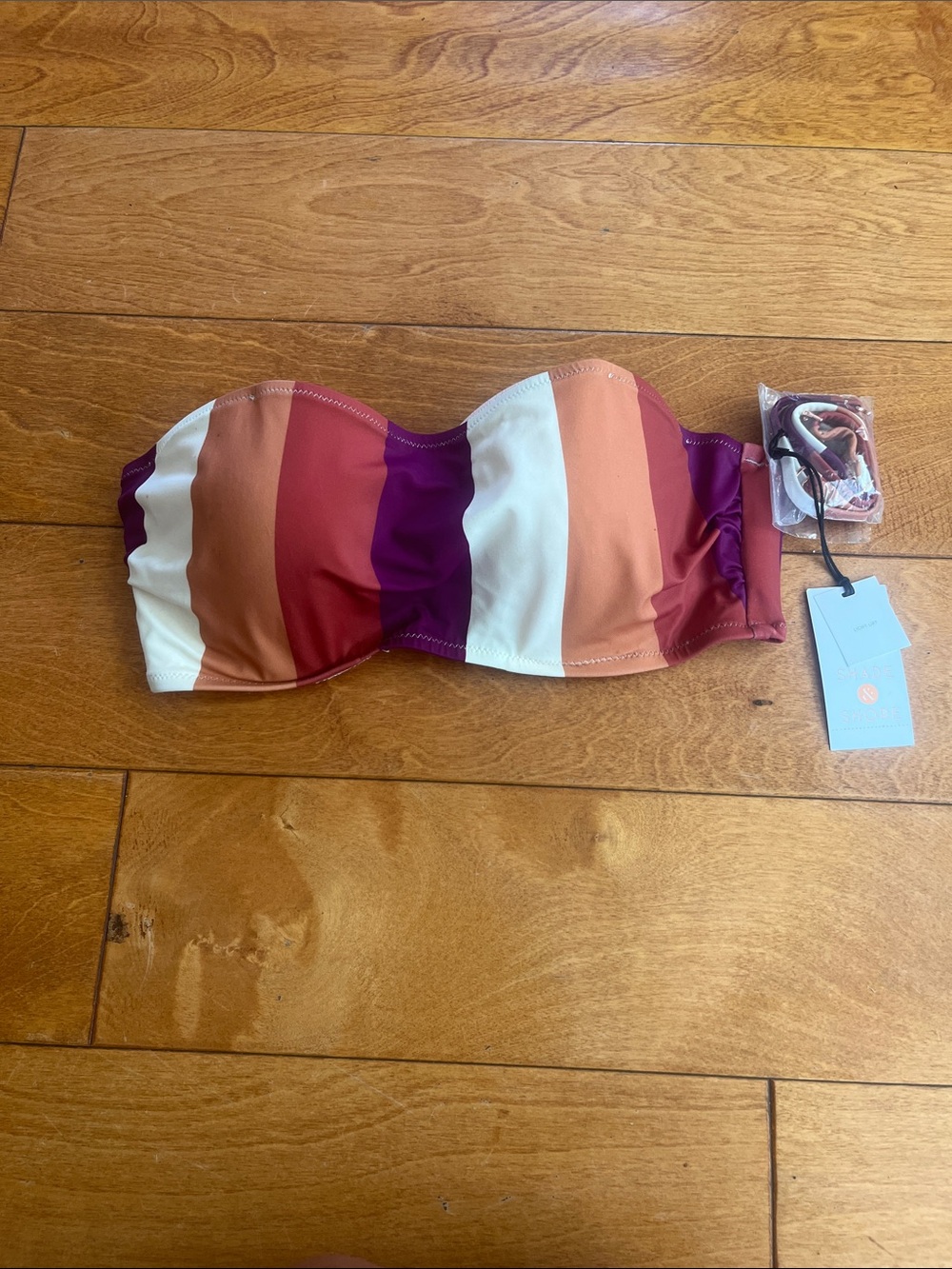 Bandeau swim top